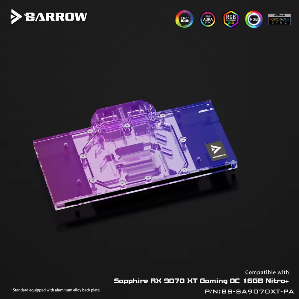 Barrow GPU Water Block per Sap - Rx 9070 16Gb recensione e prezzo